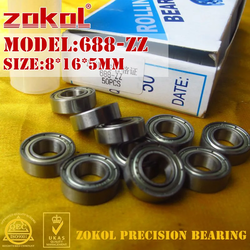ZOKOL 688 ZZ подшипник Миниатюрный радиальный 8*16*5 мм|bearing 688|bearing bearingbearings miniature |