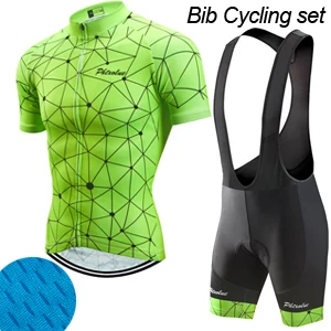 Bib Cycling Set Phtxolue Pro велосипедная одежда для мужчин Велоспорт Джерси Набор велосипедная форма шоссейные велосипедные майки костюм для езды на горном велосипеде велосипедные наборы - Цвет: Bib Cycling Set