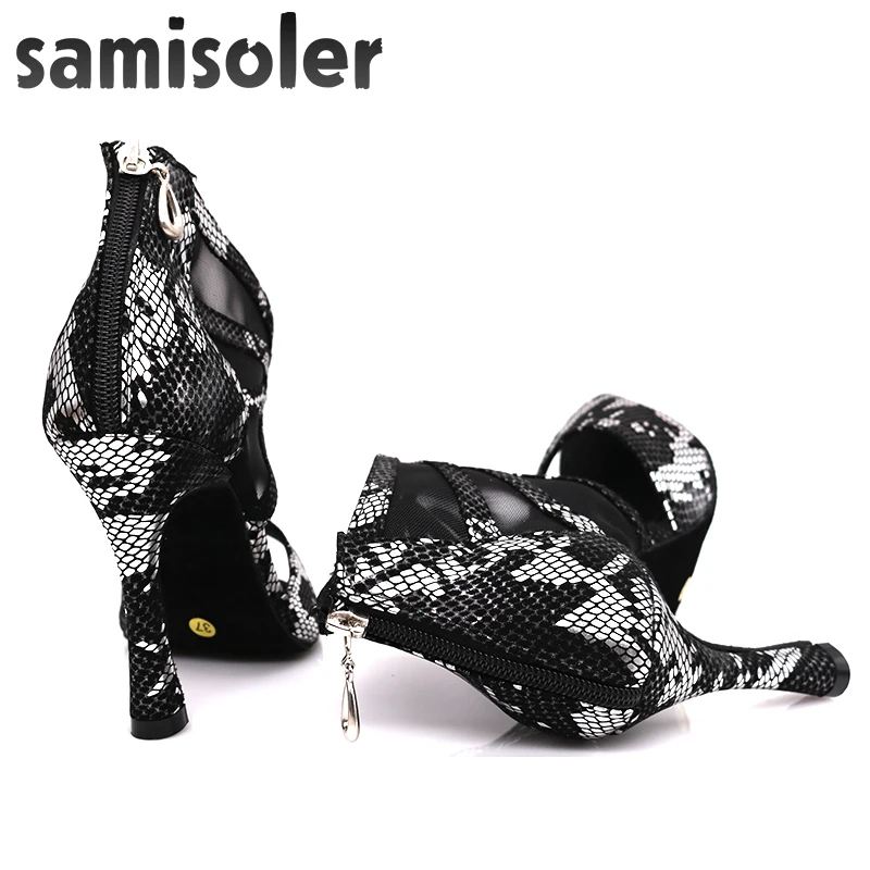 Обувь для бальных танцев Samisoler коричневая обувь латинских новинка 2019|Обувь