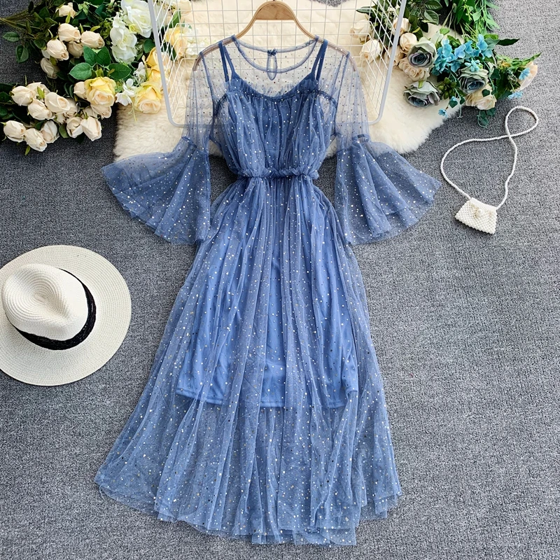 Сетчатое платье женские черные розовые транспортные платья сказочные расшитые