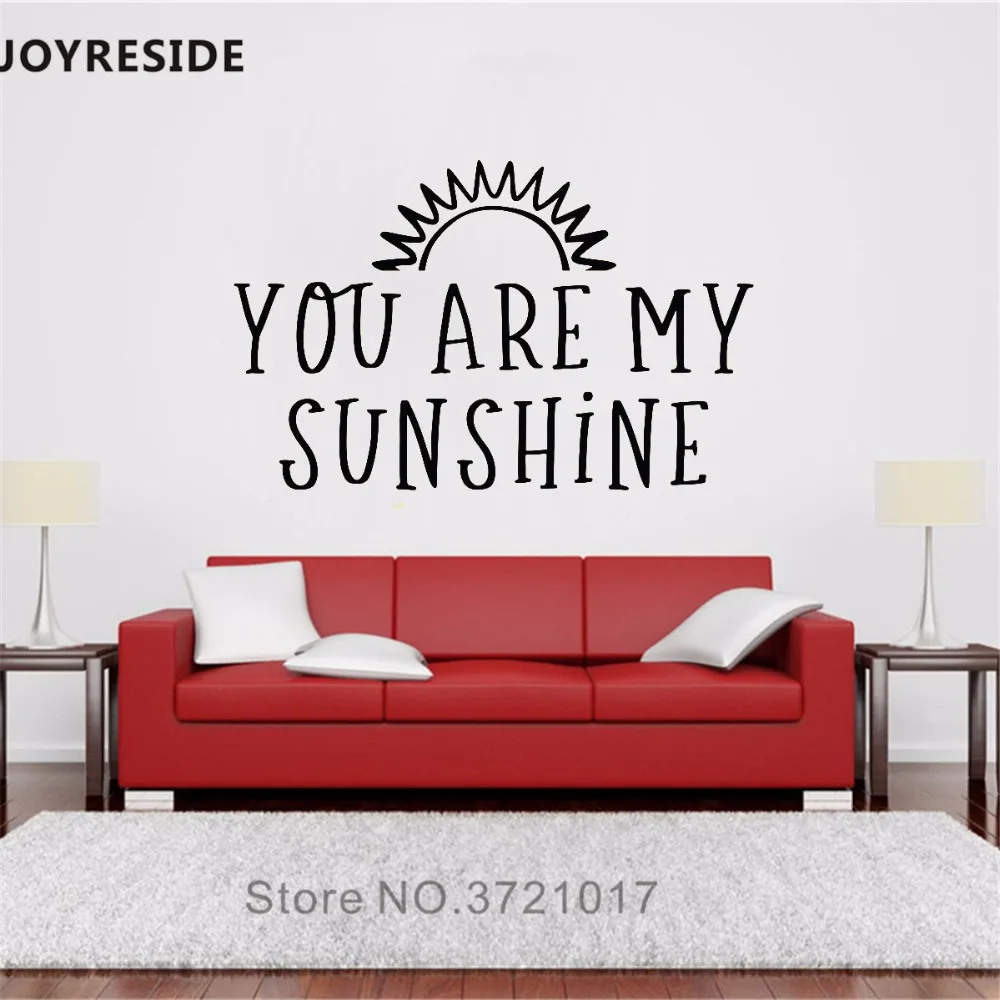 Joy You Are My Sunshine настенная наклейка Настенная Наклейка на солнечный свет