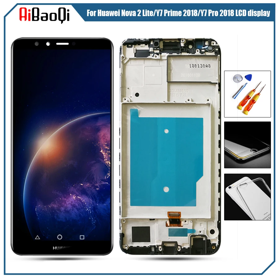 Для Huawei Y7 2018/Nova 2 Lite/Y7 премьер 2018/Y7 Pro 2018 ЖК дисплей + цифрователь сенсорного ввода