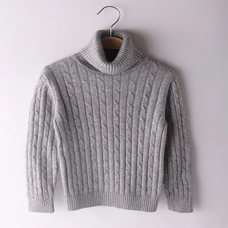 

High Quality Children's Pullover Turtleneck Sweater Soft Kids Cashmere Sweater Warm Girls & Boys Wool Sweaters Jumper 90-170 cm