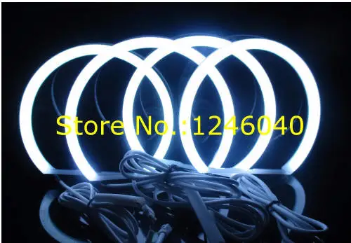 4*131mm Cotton RGB Angel eyes halo ring kit for BMW E36 E38 E39 E46 2D 4D Lada Vaz BA3 2106 16colors flash Remote control | Автомобили и