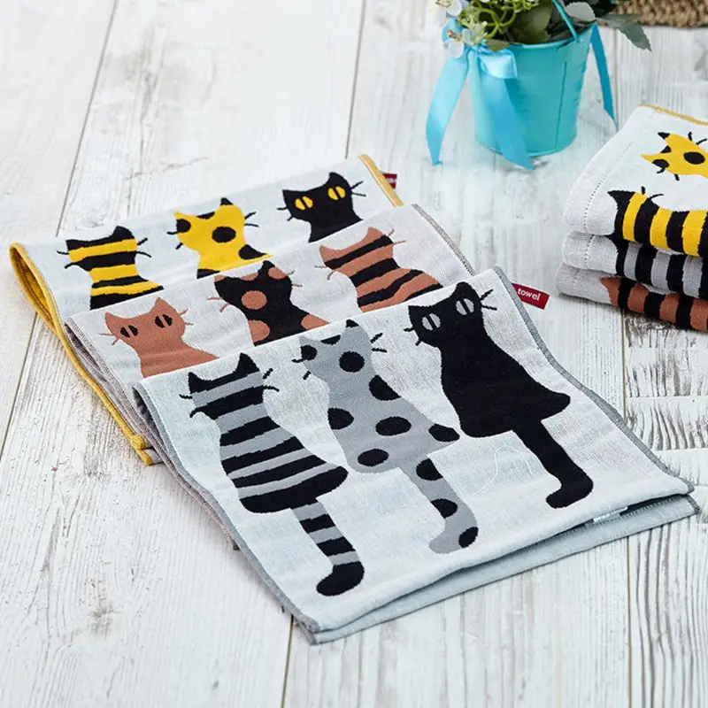 Детское маленькое жаккардовое полотенце прямоугольной формы с рисунком детское