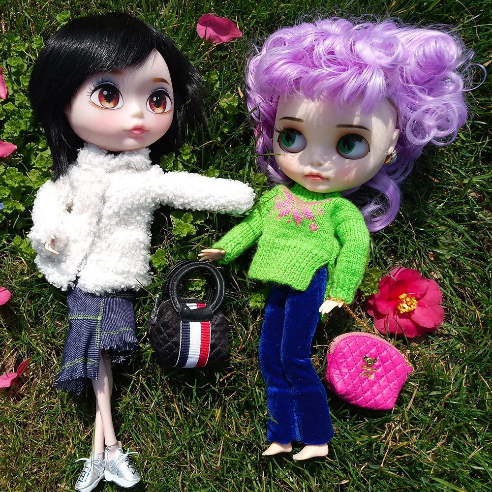 Коллекционная ручной работы Bjd одежда 1/6 Кукла аксессуар шерстяной свитер обувь