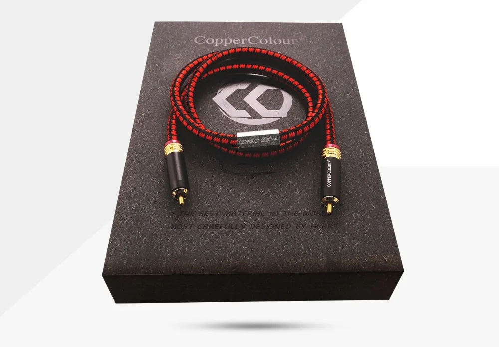 Compercolor CC PENNY V OCC RCA Hi Fi аудио соединительный кабель пара с позолоченным покрытием