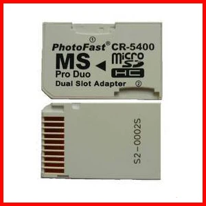 L двойной адаптер Micro SD TF для карты памяти MS Pro Duo Поддержка класса 10 2 ГБ 4 8 16 32 64
