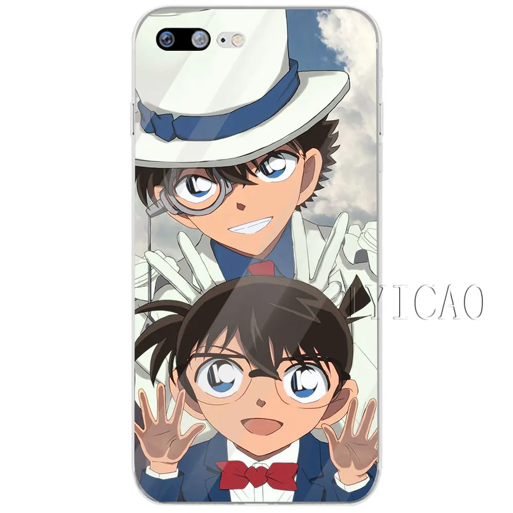 IYICAO Anime Detective Conan Hard transparent case for iPhone XR X XS Max 8 7 6 6S Plus 5 5S 5C 4 4S Cover | Мобильные телефоны и