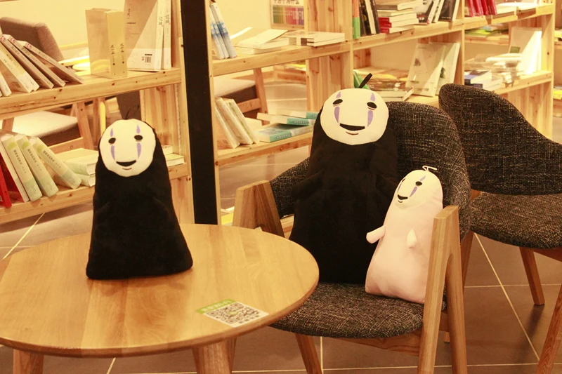 1 шт. 30/50/60 см Kawaii аниме Унесенные призраками Безликий человек плюшевые куклы мягкие черный, розовый с рисунком Безликий из плюшевая игрушка в подарок для детей