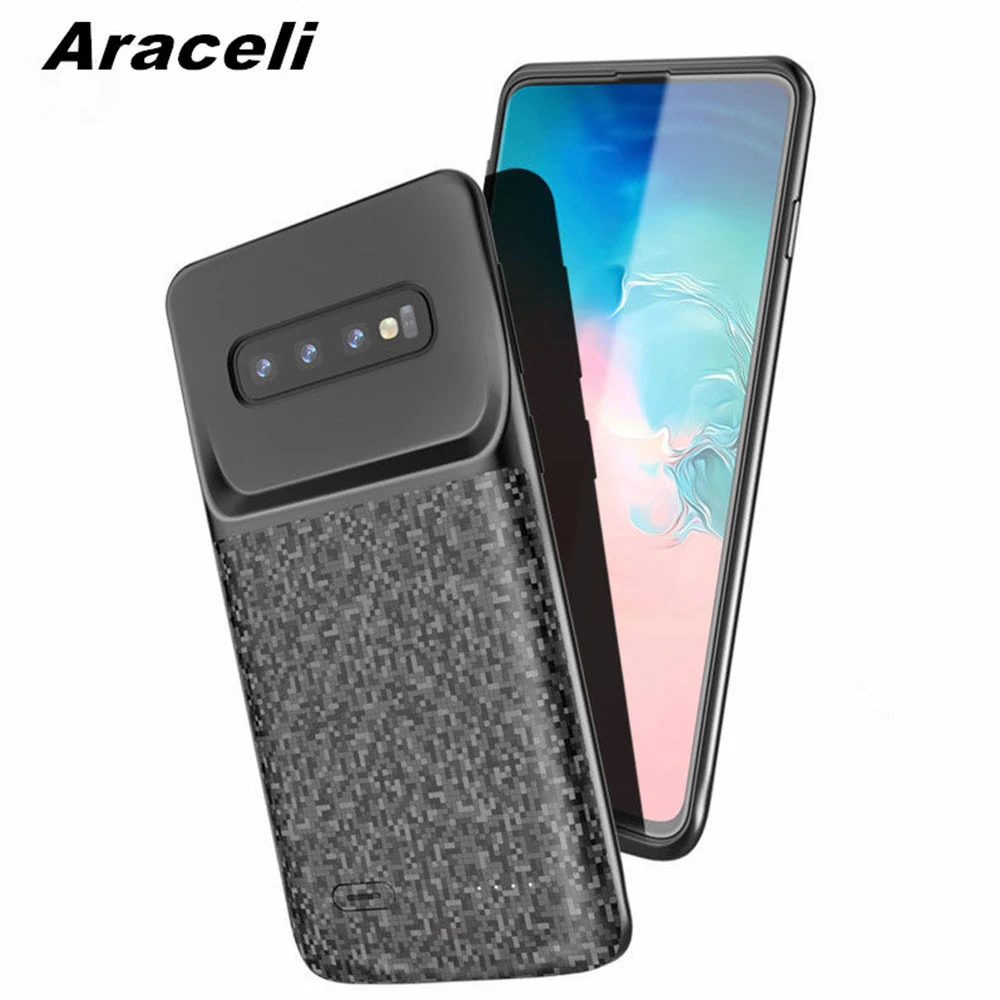 Для samsung Galaxy S7 Edge S10 S10E Plus чехол для аккумулятора мягкий с зажимом задней панели