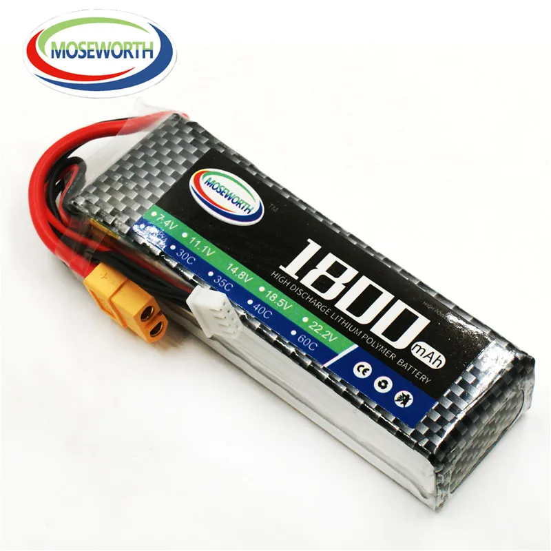 MOSEWORTH RC игрушка LiPo батарея 3S 11 1 В 1800 мАч 30C для радиоуправляемого вертолета