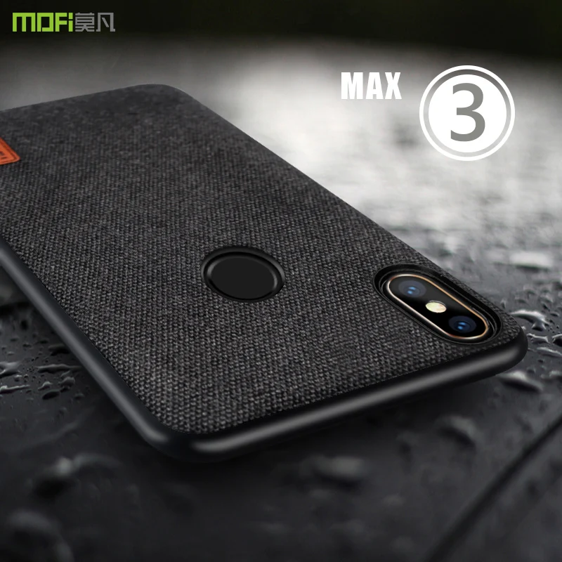 Чехол для Xiaomi Mi Max 3 MOFi тканевый чехол Pro силиконовый с полным покрытием Max3 задний 6