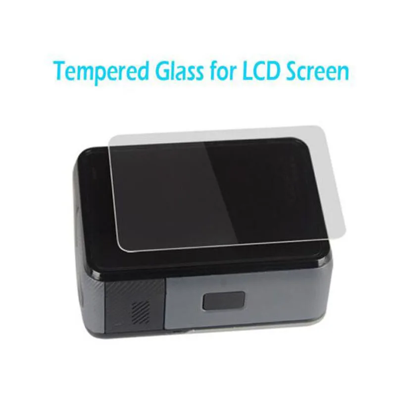 For LCD Screen Защитное покрытие из закаленного стекла чехол для GoPro Go pro Hero Hero5 Hero6 Hero7 Hero 5/6/7 черный объектив камеры LCD Экран защитная пленка - Цвет: For LCD Screen