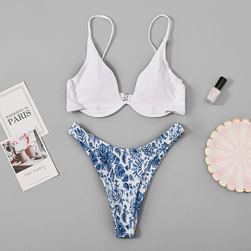 Бикини с оборками 2019 женский сексуальный винтажный купальник бразильские