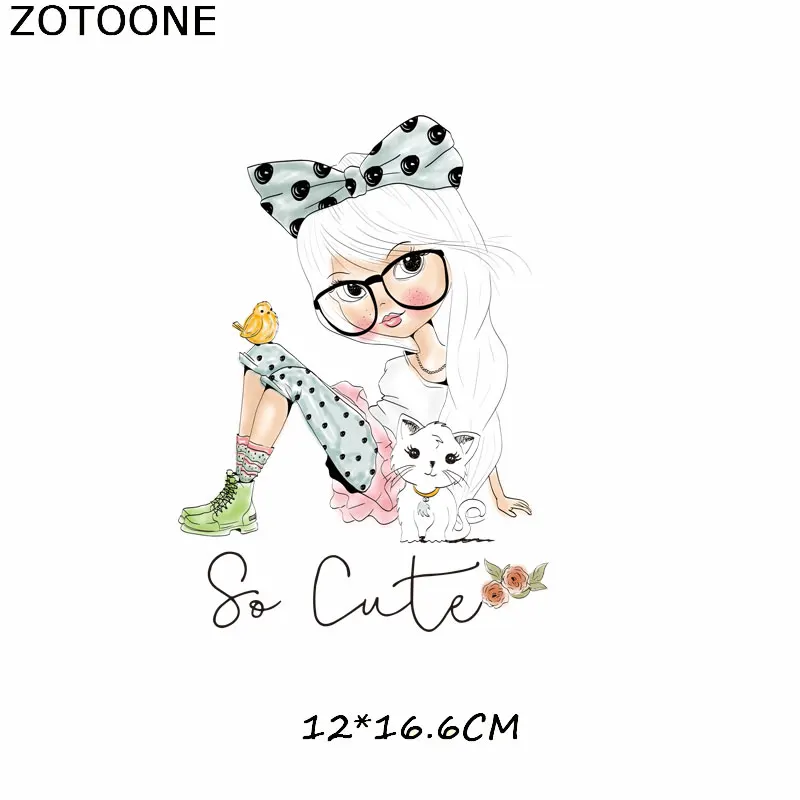 518 ZOTOONE/цветные нашивки для девочек с цветком и железом, сделай сам, для футболки, платья, свитера, термопереводные наклейки на одежду - Цвет: 518