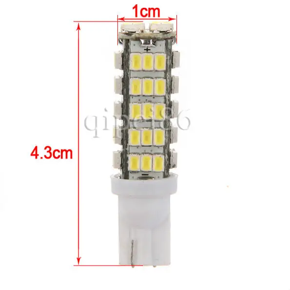 Новые 168 192 W5W T10 DC12V белые 1206 68 SMD светодиодные автомобильные лампы светодиодный