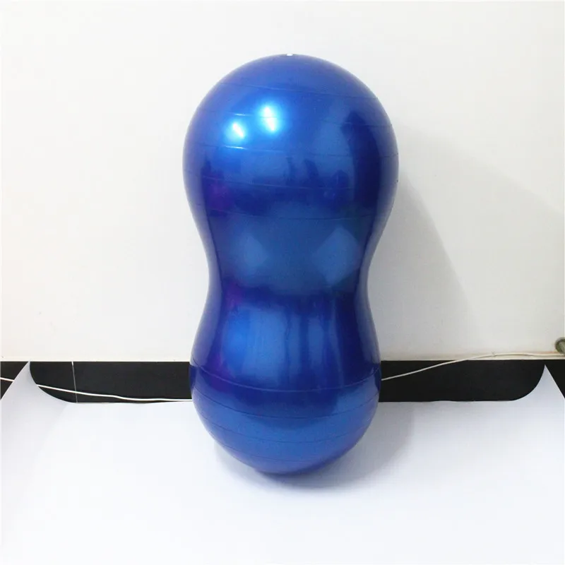 100cm blue 90 см/100 см Анти-взрыв Пилатес Йога мяч домашний фитнес оборудование для упражнений спортивный тренажерный зал арахисовый мяч для йоги фитбол для йоги Тиро - Цвет: 100cm blue