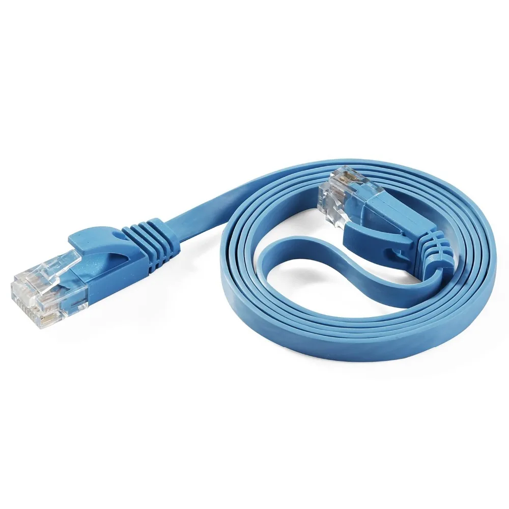 1m 2M 3m 10ft 5m cable CAT6 Flat UTP Ethernet Network Cable RJ45 Patch LAN black white color |