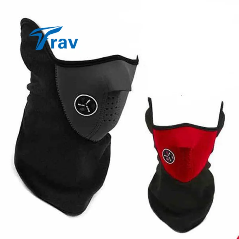 

Neoprene Motor Cycle Bike Bicycle Ski Snowboard Fishing Neck Warm Half Face Mask 3 Color Blue /Red /Black