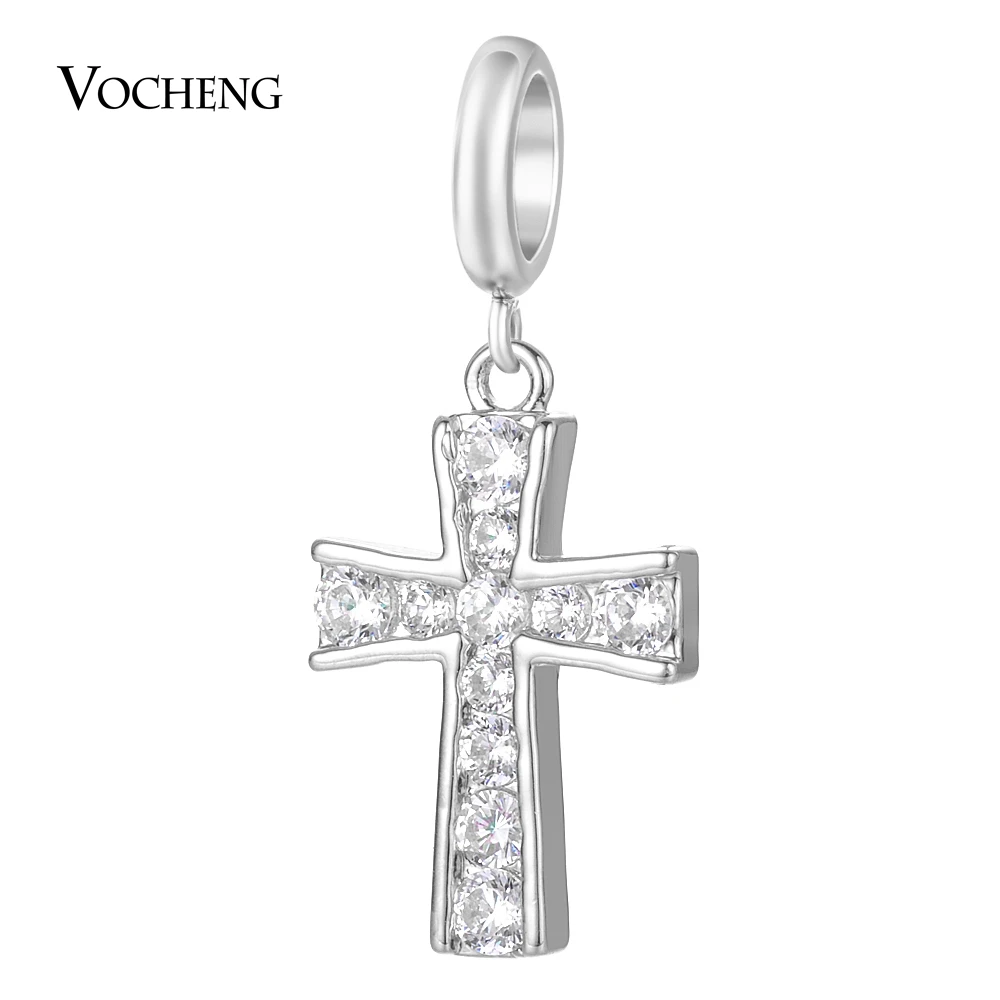 Имитации жемчуга талисманы с CZ камень крест религиозные подвески латунь