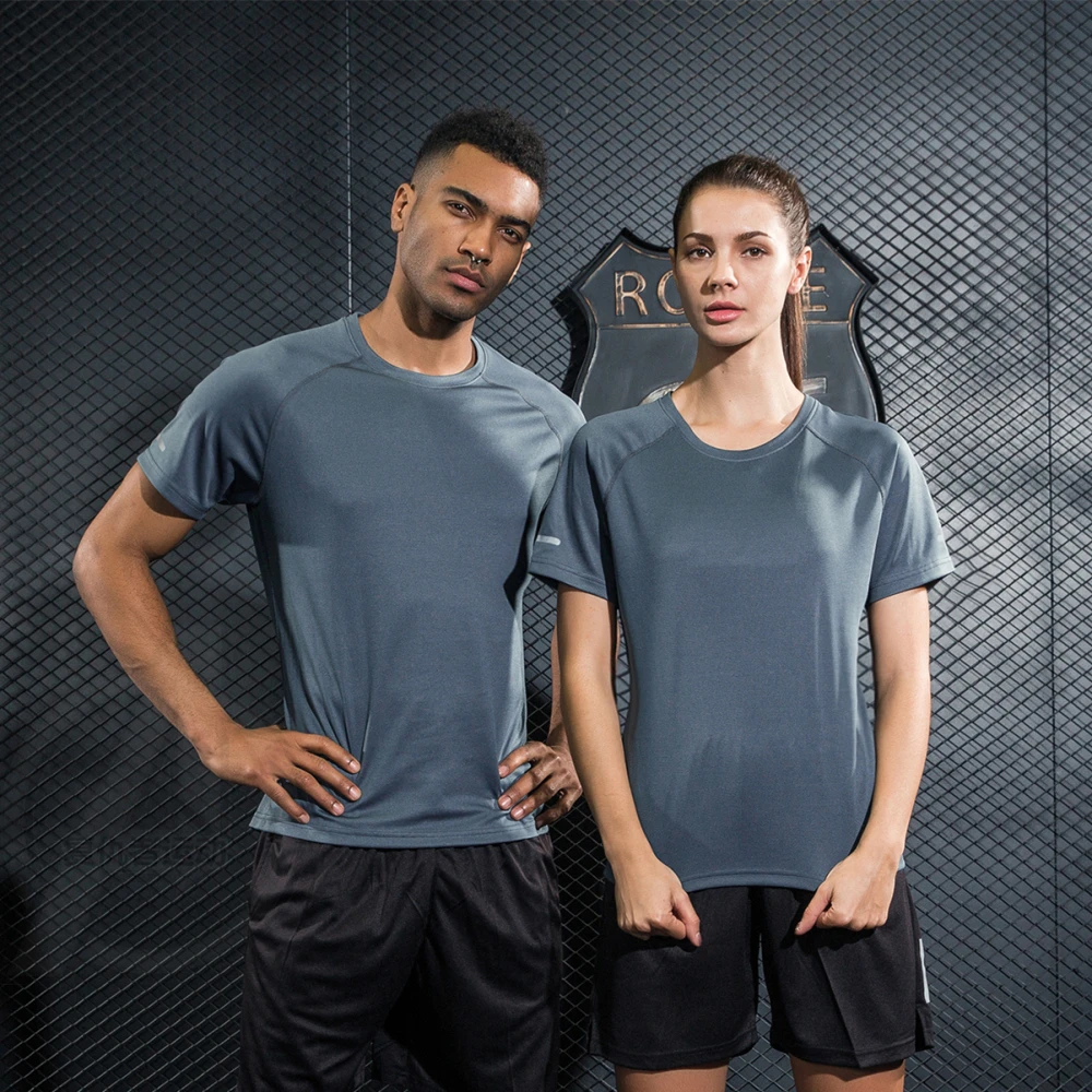 Новые быстросохнущие футболки для спортзала йоги колготки мужчин и женщин