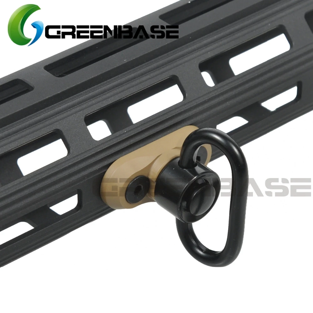 Greenbase Mlok QD ремень для ружья Поворотный рельсовый адаптер с быстроразъемной