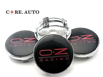 4 шт. 60 мм черный O.Z OZ RACING центра колеса крышки ступиц Стикеры колпаки эмблемы