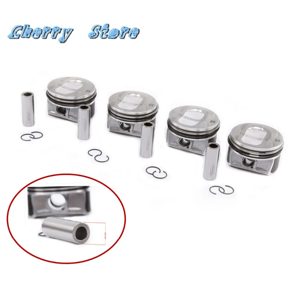 Новый двойной Турбокомпрессор 03C 107 065 BF 1 4 T с поршнем и кольцами для Audi A1 VW Golf Jetta MK5