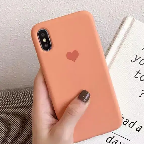 Orange Жидкий силиконовый чехол для iPhone 8, 7, 6, 6s Plus, X, XR, противоударный, полный защитный чехол для iPhone XS MAX, задний чехол s - Цвет: Orange
