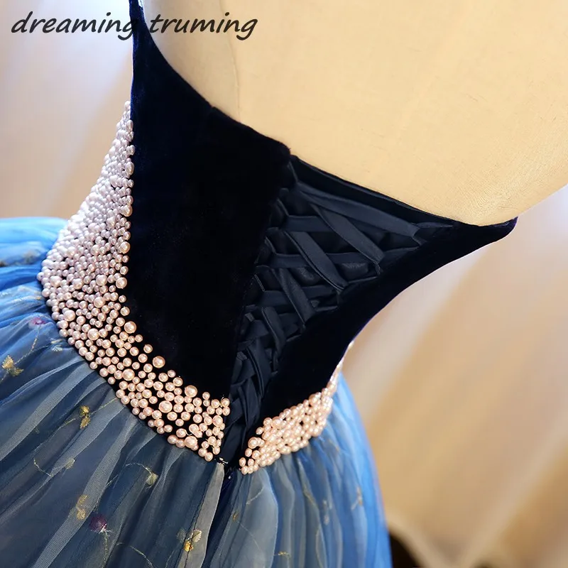Vestidos de 15 anos пышные платья Жемчуг Тюль длинное бальное платье элегантный день рождения шик Сладкий 16 платья
