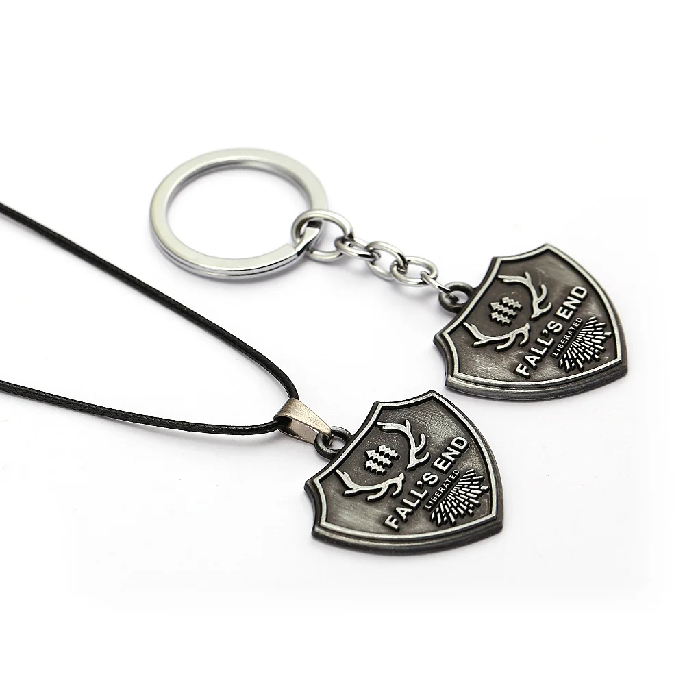 

HSIC Game Farry Keychain Jewelry Metal Fall's End Keyring Holder Figure Chaveiro Fans llaveros Men Jewelry HC12836