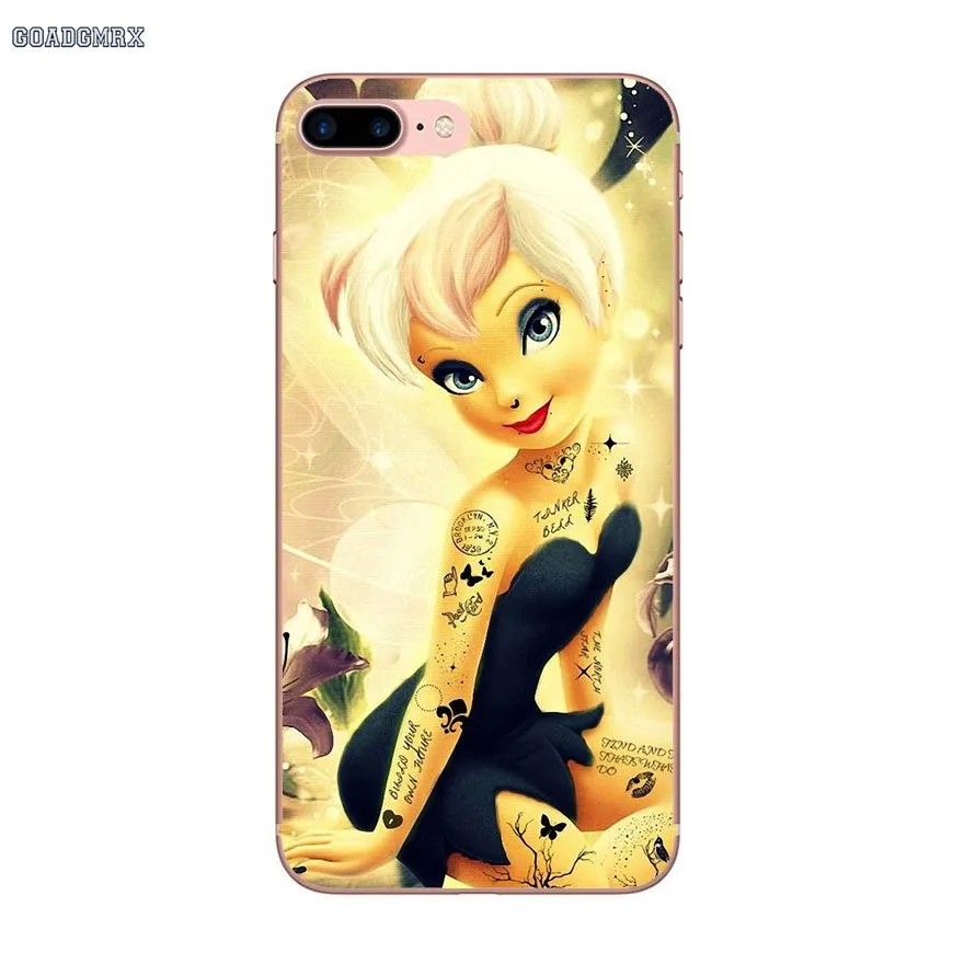 Прозрачные мягкие чехлы для Samsung Galaxy S2 S3 S4 S5 Mini Alpha S6 S7 edge S8 S9 Plus J1 Grand Prime Tinkerbell Peter Pan |