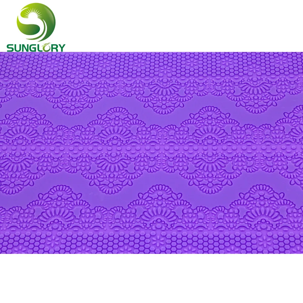 Силиконовый коврик с цветочным узором кухонный сахарным кружевом силиконовая