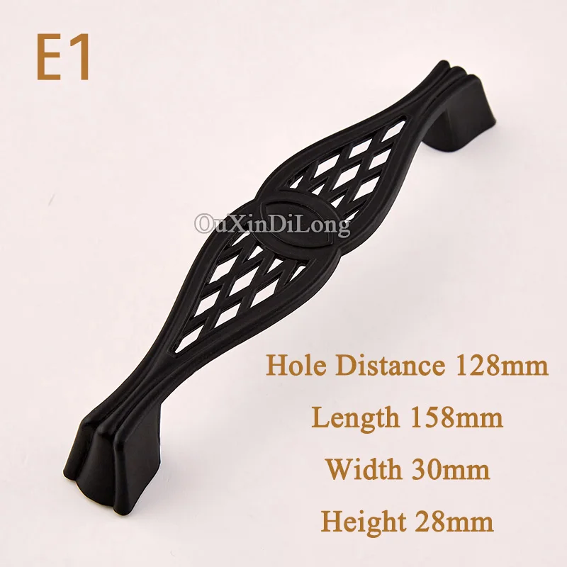 Дизайн 10 шт. европейская античная кухонная ручка для мебели классические черные