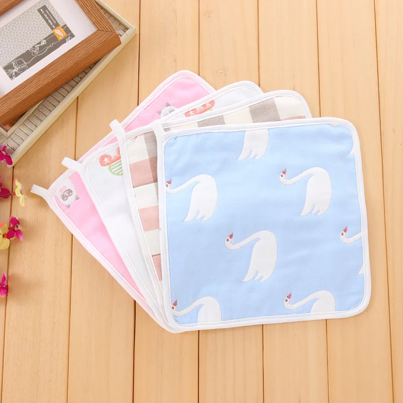 Детские нагрудники Мягкий хлопок шесть слоев Марли Одежда для девочек и