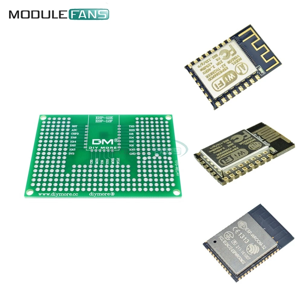 ESP8266 Φ ESP32 модуль 5x7 см 50x70 мм двухсторонний прототип печатной платы макетная плата