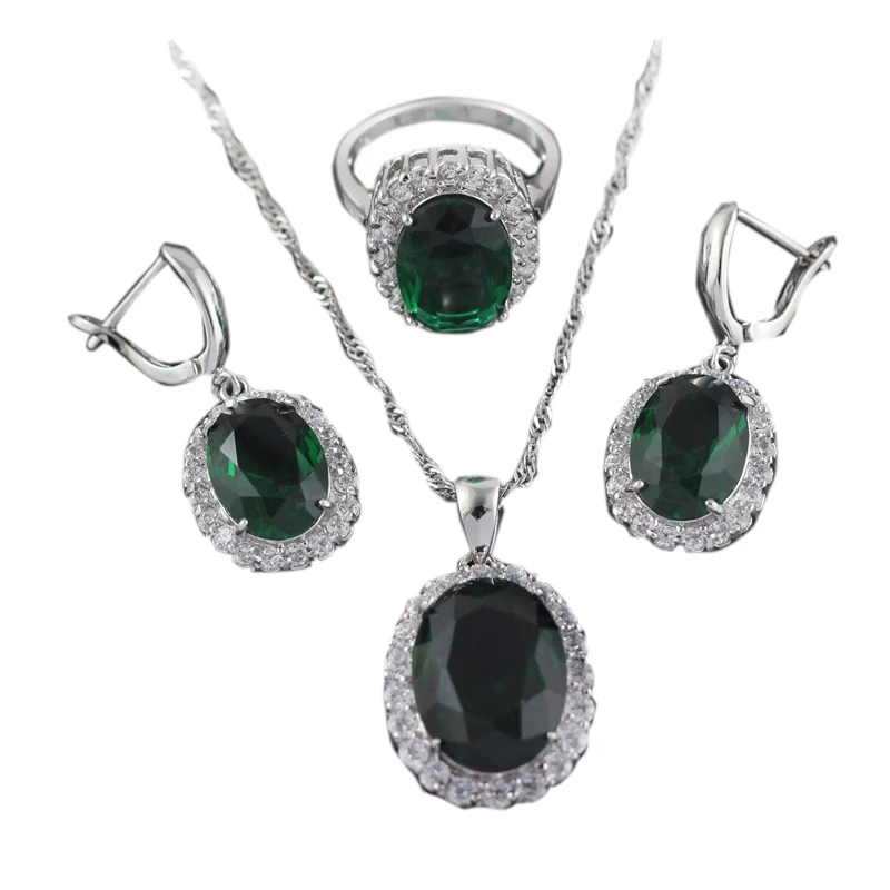 HAIMIS огромный женский ювелирный набор Spark циркон ожерелье кулон обруч серьги