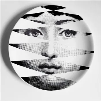 33 Rosenthal Piero fornasetti тарелки Стиль 8 дюймов дома Настенная Декорация плиты бар отеля справочная информация иллюстрации посуды оптом - Цвет: 33
