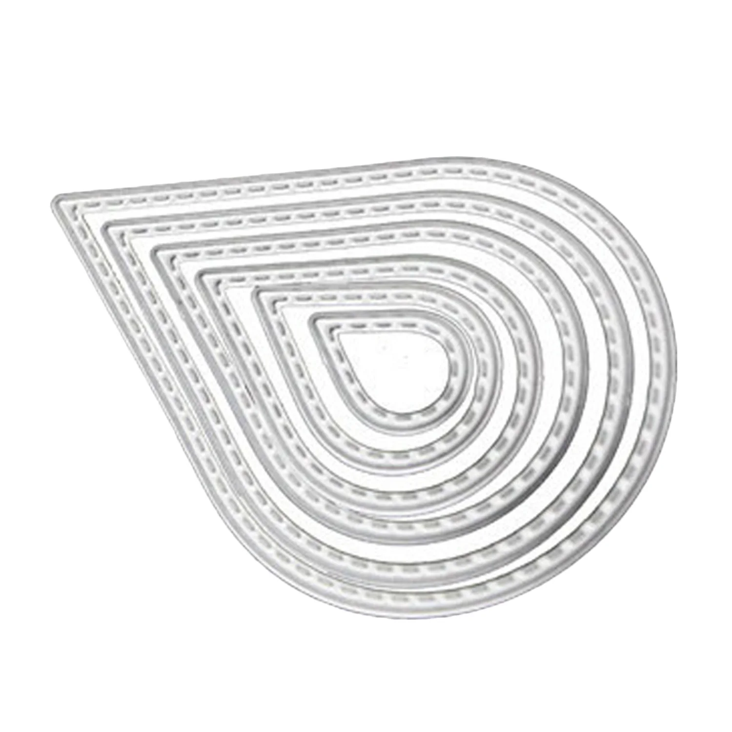 6 штук Металл углерод Сталь капли воды тиснение Трафаретный вырубной штамп