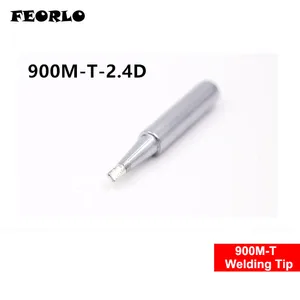 Бессвинцовые Сменные плоские наконечники FEORLO для паяльника 900M-T-2.4D, сварочные наконечники для станции Hakko 900M 900M-T 936
