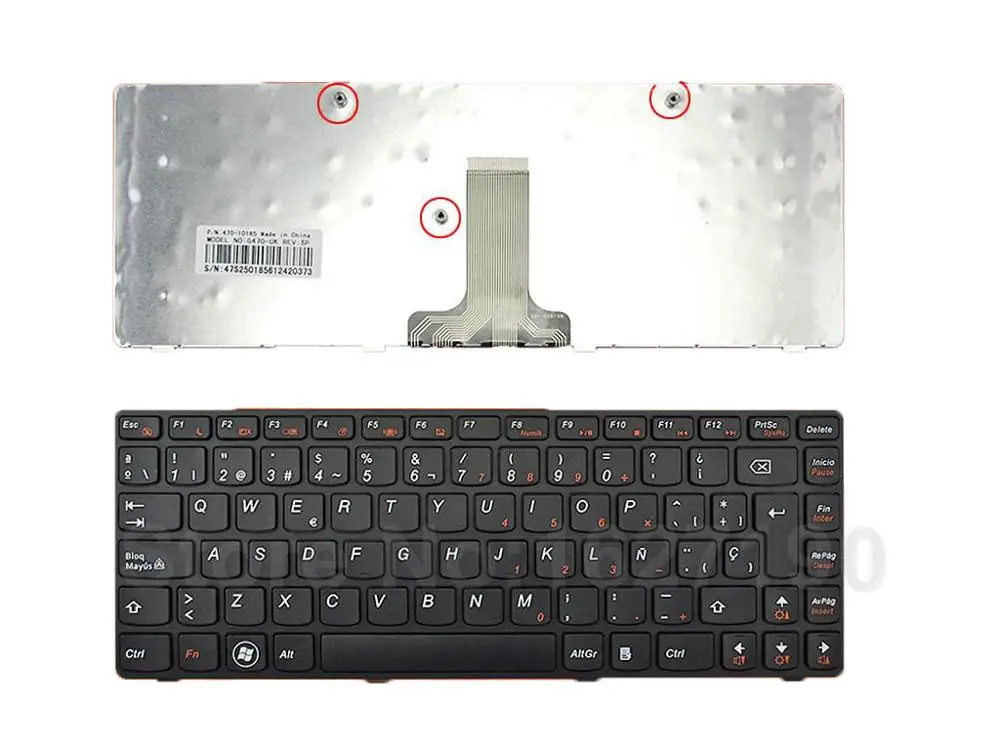 SP испанская клавиатура для LENOVO B470 G470 V470 черная рамка черная новая клавиатура для ноутбука с (art.: 7a3c1c702) - 7a3c1c702