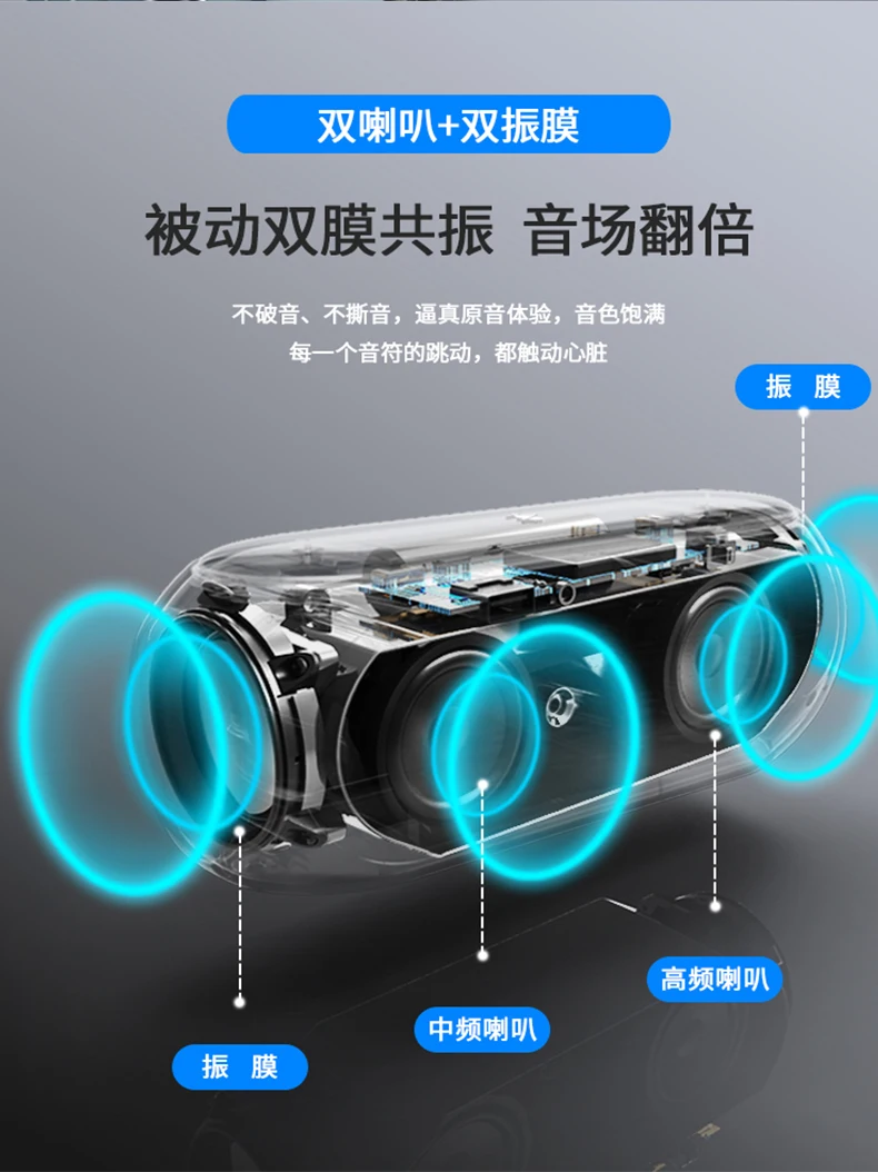 Портативные домашние настольные часы, беспроводной Bluetooth динамик, мобильный компьютер, уличная пушка, бытовой радиоприемник, мини-будильник
