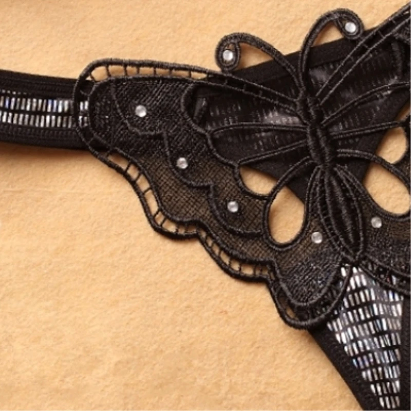 Женское нижнее белье G string сексуальные кружевные стринги Butterfly Бесшовные