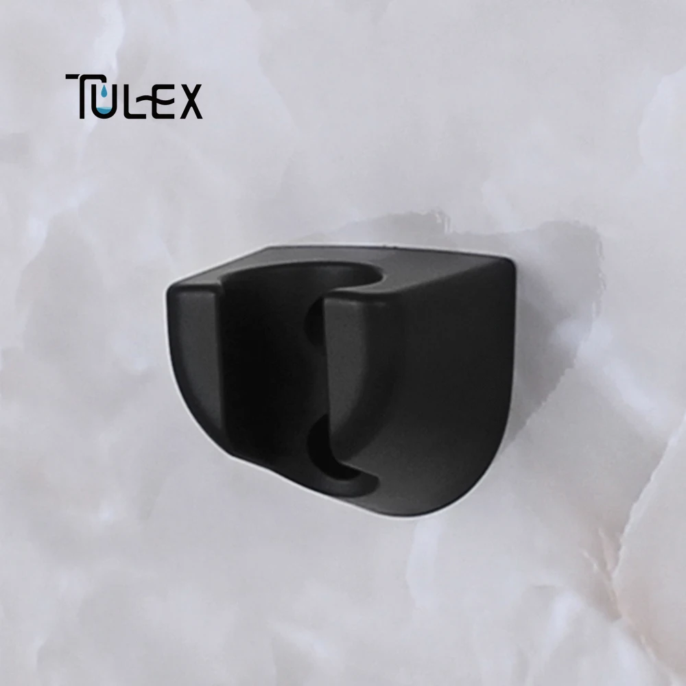 TULEX держатель для душа кронштейн для ванной комнаты стандартный размер аксессуары для ванной комнаты матовый черный АБС пластик