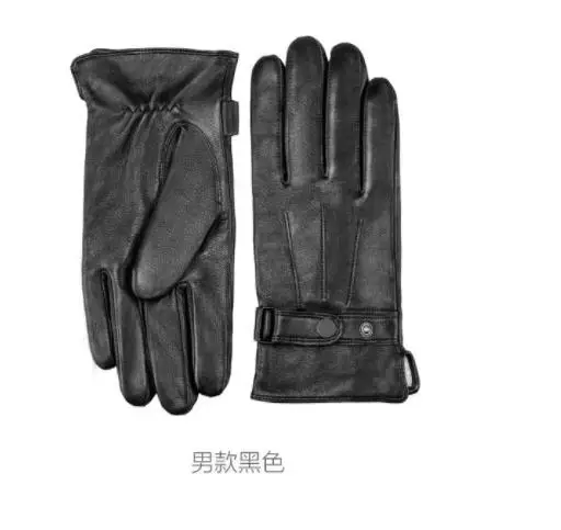 Xiaomi Mijia qimian испанский овчины Сенсорный экран перчатки Простые Модные женские мужские подарок для влюбленных - Цвет: male black S
