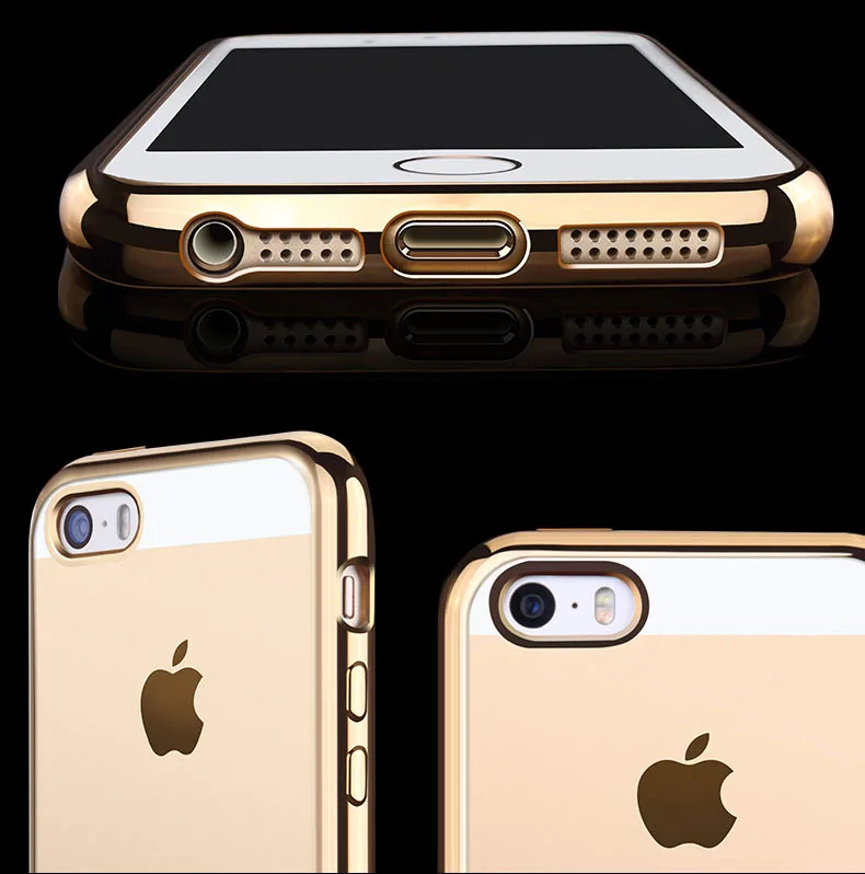 Роскошный силиконовый чехол Yoteen для iphone 6s Plus прозрачный мягкий из ТПУ iPhone SE |