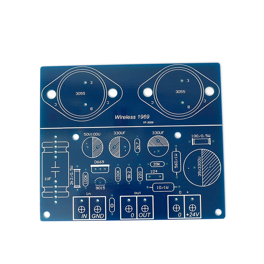 ST2N3055 JLH 1969 два канала простой класс предусилитель усилитель мощности DIY комплект Транзисторные усилители доска