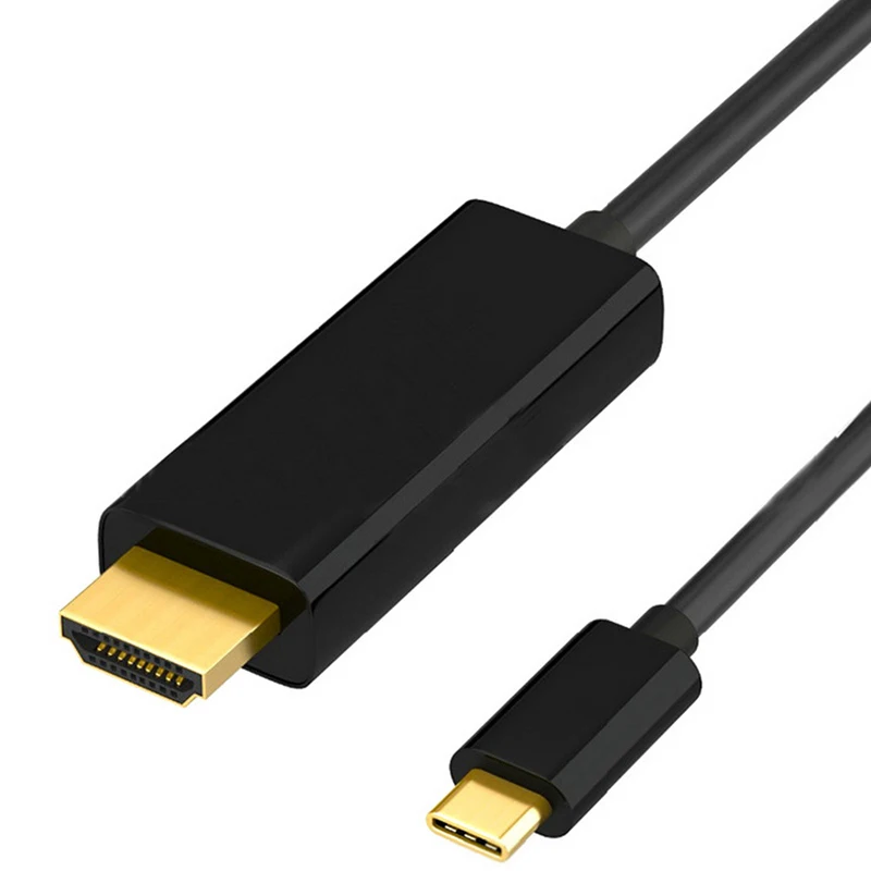 Ttten 1.8 м USB 3.1 Тип C к HDMI кабель Мужской 4 К для macBook Pro Huawei matebook Chromebook ноутбук |