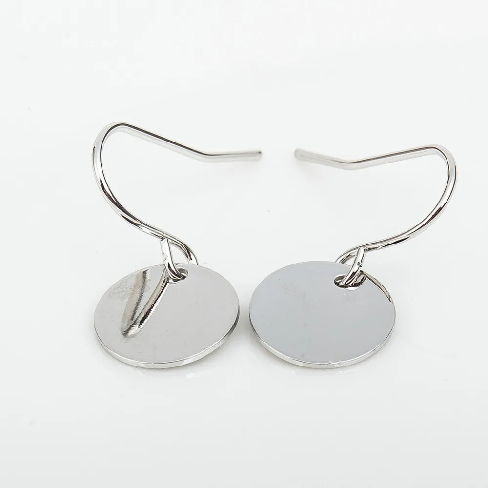 Серьги-подвески женские золотистые/серебристые простые ювелирные украшения для